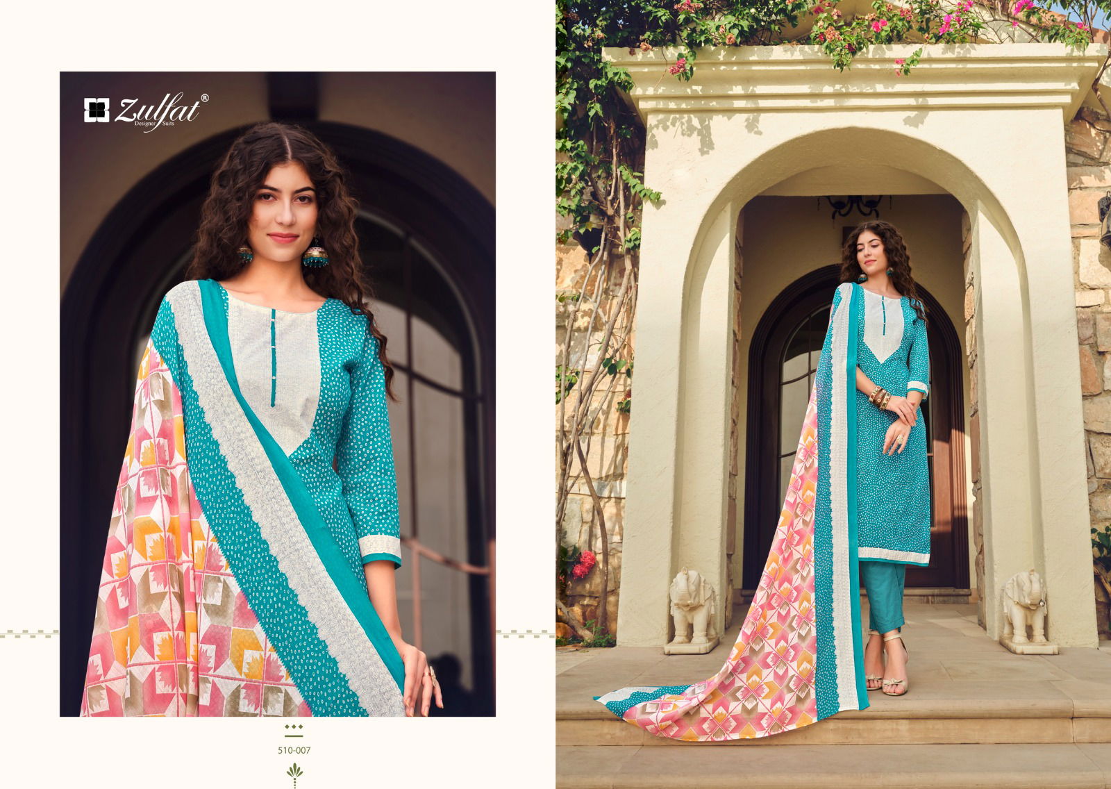 Isabella By Zulfat Printed Cotton Dress Material Catalog
